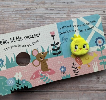 Carte cu marioneta pentru deget Finger puppet Chick [2]