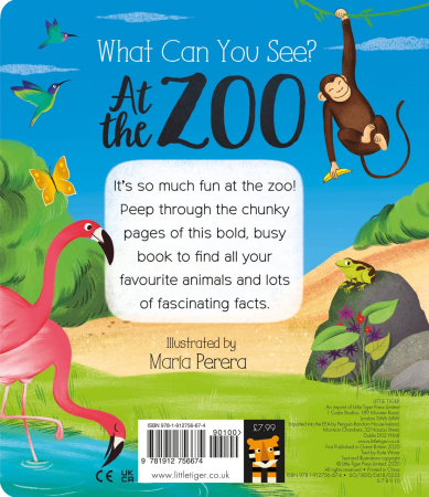 Carte cu pagini cartonate peep inside What Can You See at the Zoo? [1]
