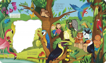 Carte cu pagini cartonate peep inside What Can You See at the Zoo? [2]