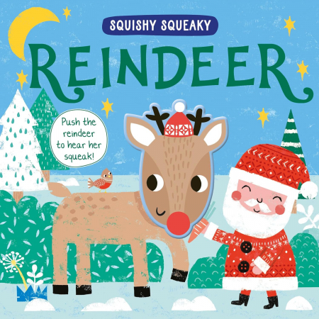 Craciun /Iarna - Carte cu pagini moi SQUEAKY BOARD BOOK - REINDEER