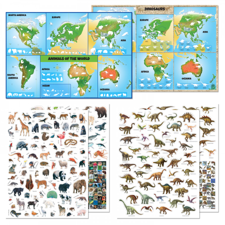 Incredible Sticker Atlas: Dinosaurs and Animals [1]