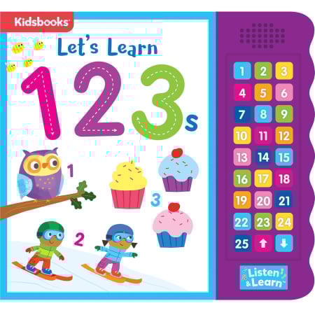 Carti muzicale si cu sunete - Carte cu sunete 27-Button Sound Book Let's Learn 123s