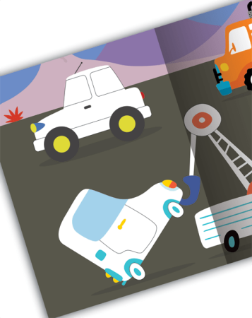 Carte de colorat cu stickere Little Baby’s Things That Go Colouring Book [1]