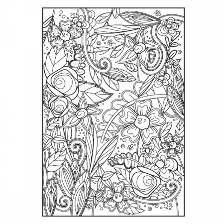 Carte de colorat de relaxare Peaceful Advanced Colouring Book [2]