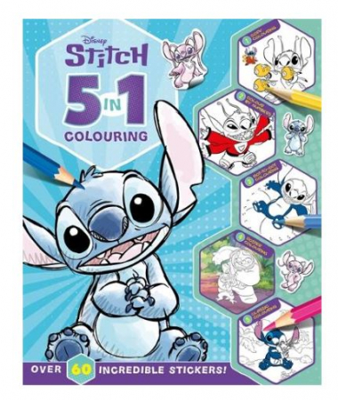 5-9 ANI - Carte de colorat si cu activitati Stitch
