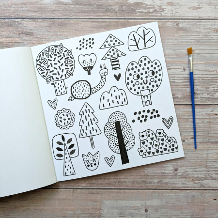 Carte de pictura cu apa Magic Painting Forest [4]