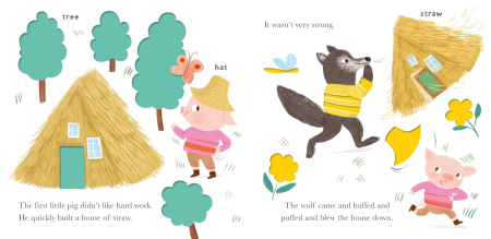 Carte senzoriala Fairy Tales to Touch: Three Little Pigs [1]