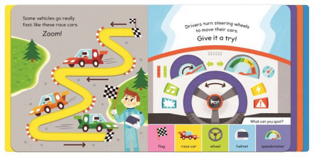 Carte senzoriala Touch and learn Things that go [2]