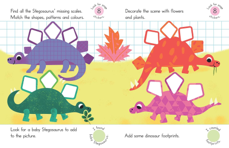 Dinosaurs (100+ step by step stickers) [2]