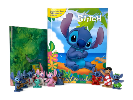 Puzzle si jocuri - Disney Stitch My Busy Books - Storybook, 10 figurines, playmat