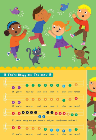 Itsy Bity Spider – Colour-Coded Nursery Rhyme Piano Book [1]