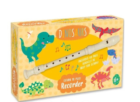 Carti muzicale si cu sunete - Learn To Play Recorder Dinosaur