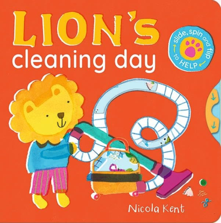 2-5 ANI - Lion's Cleaning Day (Busy Chores for Little Paws) carte interactiva