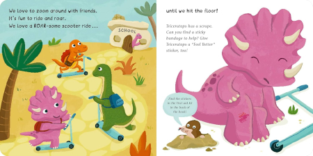 Little Dino Boo-Boos!: A book about bumps and sniffles [1]