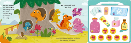 Little Dino Boo-Boos!: A book about bumps and sniffles [3]