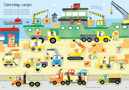Little First Stickers Diggers and Cranes [1]