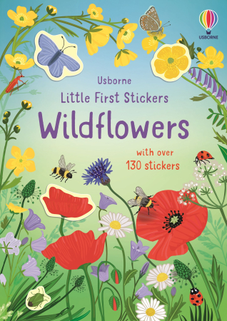 Carti cu activitati si de colorat - Little First Stickers Wildflowers