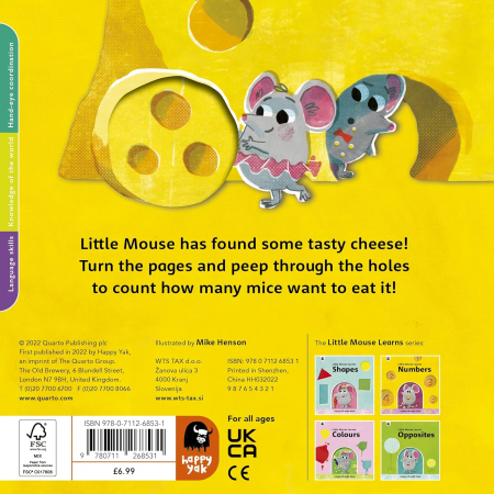 Numbers: A peep-through book (Little Mouse Learns) [4]