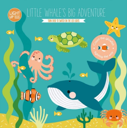 Toate Produsele - Little Whale's Big Adventure  carte cu lumini led