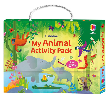 Toate Produsele - Usborne: My Animal Activity Pack 3 Books Box Set and Over 160 Stickers