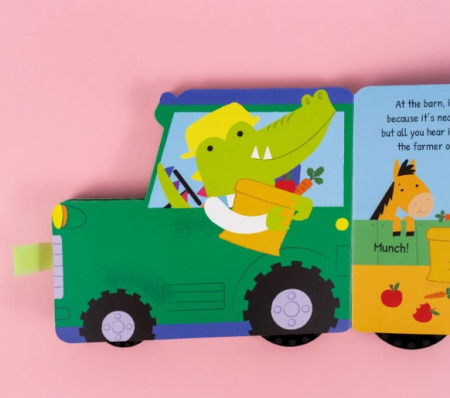 My First Tractor – Chunky Wheeled Board Book for Toddlers – Push-Along Animal Story Book [2]