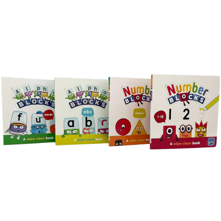 Numberblocks and Alphablocks: My First Numbers and Letters 4 Book Wipe-Clean Box Set [1]