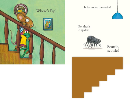 Pip and Posy, Where Are You? At Bedtime (A Felt Flaps Book) Board book – Lift the flap Axel Scheffler [4]