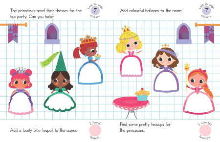 Princesses (100+ step by step stickers) [2]