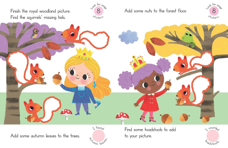 Princesses (100+ step by step stickers) [1]