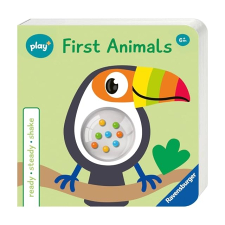 carti senzoriale - Ravensburger Play+ Ready, Steady, Shake: First Animals