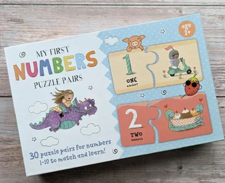 Puzzle si jocuri - Set cu 30 puzzeluri numere