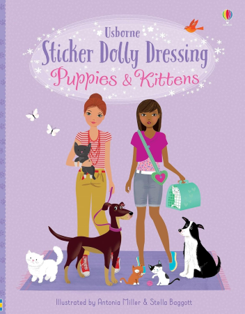 Carti cu stickere - Sticker Dolly Dressing Puppies and Kittens