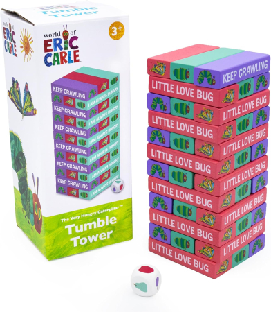 Puzzle si jocuri - Robert Frederick The Very Hungry Caterpillar Wooden Tumble Tower Game