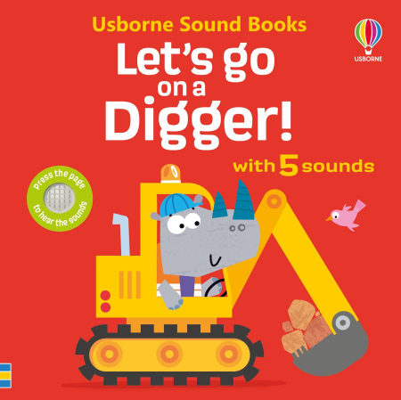 Carti muzicale si cu sunete - Usborne Sound book Let's go on a Digger