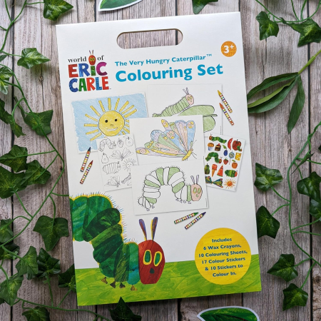Very Hungry Caterpillar Children's Colouring Set with Crayons and Stickers A4 [1]