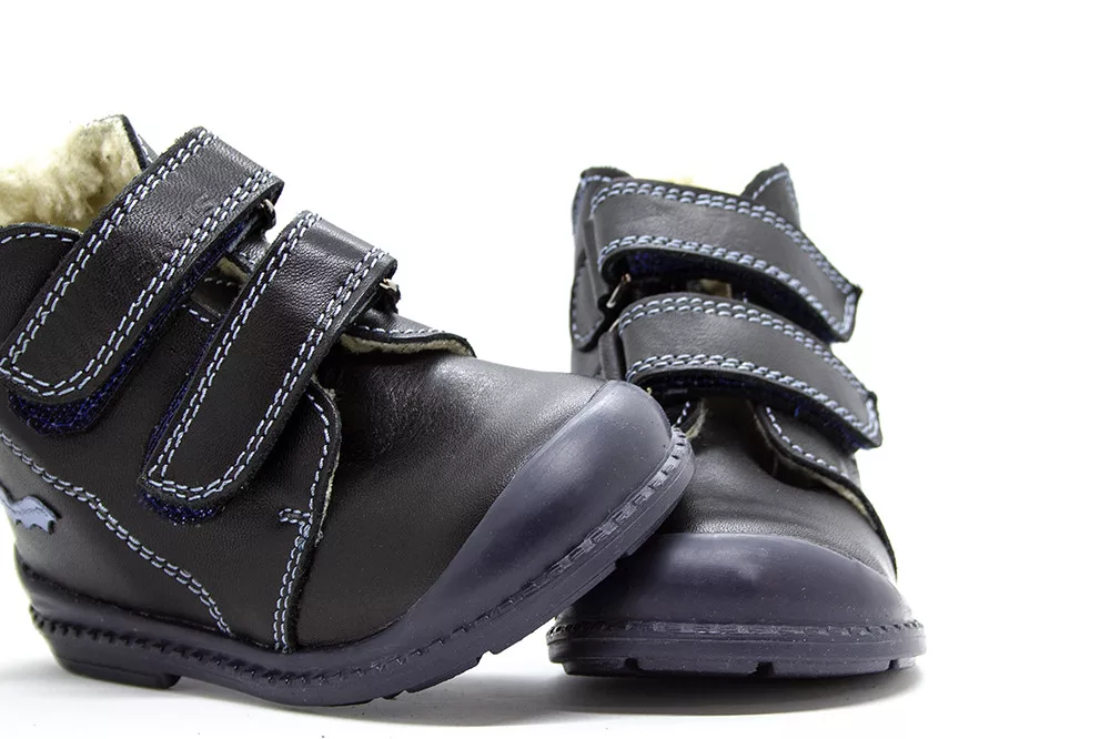 Pantofi supinați, căptușite, pentru băieți, model cu băţ [5]