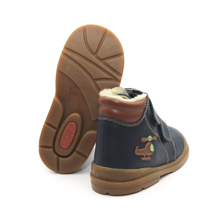 Pantofi supinați, căptușite, pentru băieți, model cu elicopter [4]