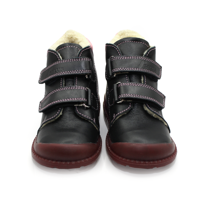 Pantofi supinați, căptușite, pentru fete, model cu pisică [3]