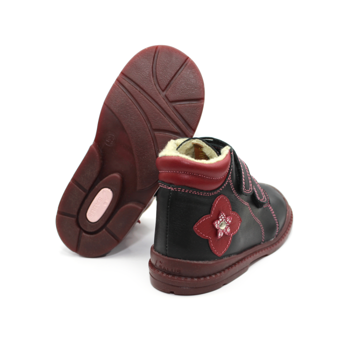 Pantofi supinați, căptușite, pentru fete, model cu floare [4]