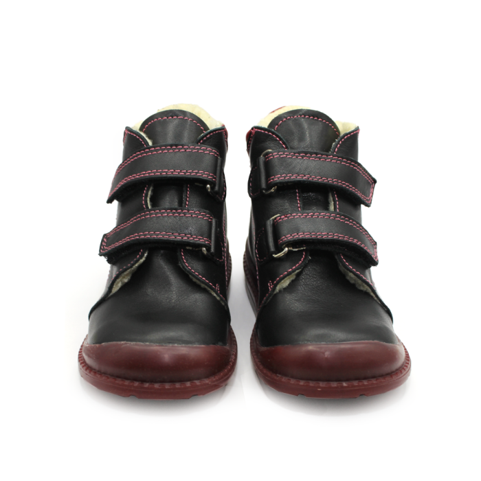 Pantofi supinați, căptușite, pentru fete, model cu floare [3]