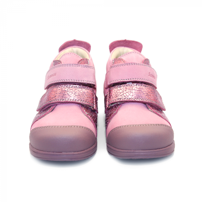 Pantofi supinați, cu scai, pentru fete, model cu floare [3]