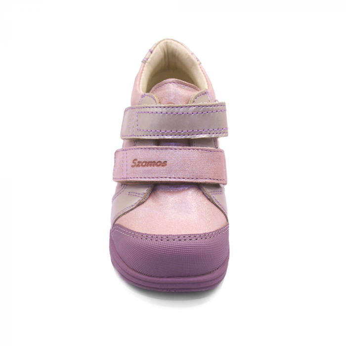 Pantofi supinați, cu scai, pentru fete, model cu floare [2]
