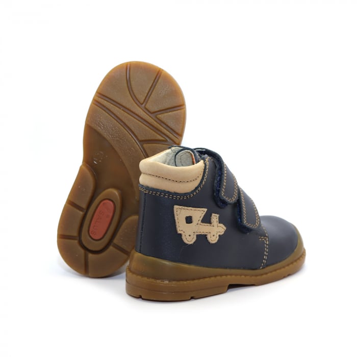 Pantofi supinați, cu scai, Premium Flexi, pentru băieți, model cu trenuleț [4]