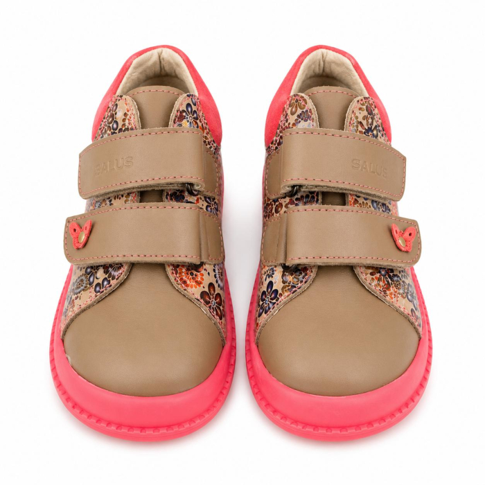 Pantofi supinați, pentru fete, model floral [2]