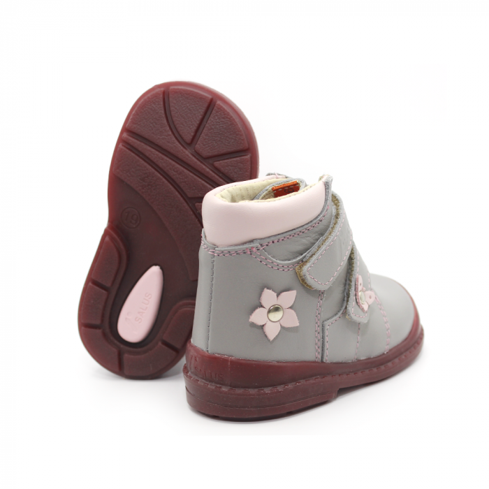 Pantofi supinați, Premium Flexi, pentru fete, model cu floare [4]