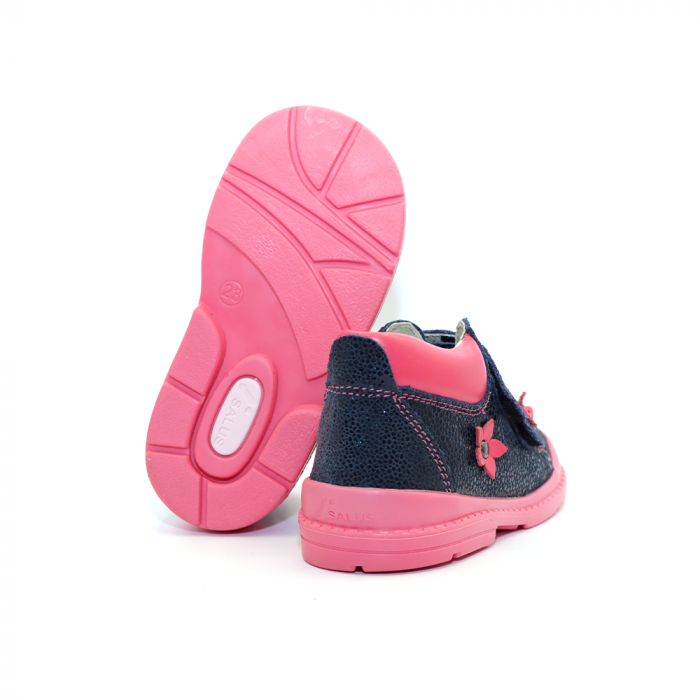Pantofi supinați, Premium Flexi, pentru fete, model cu floare [4]