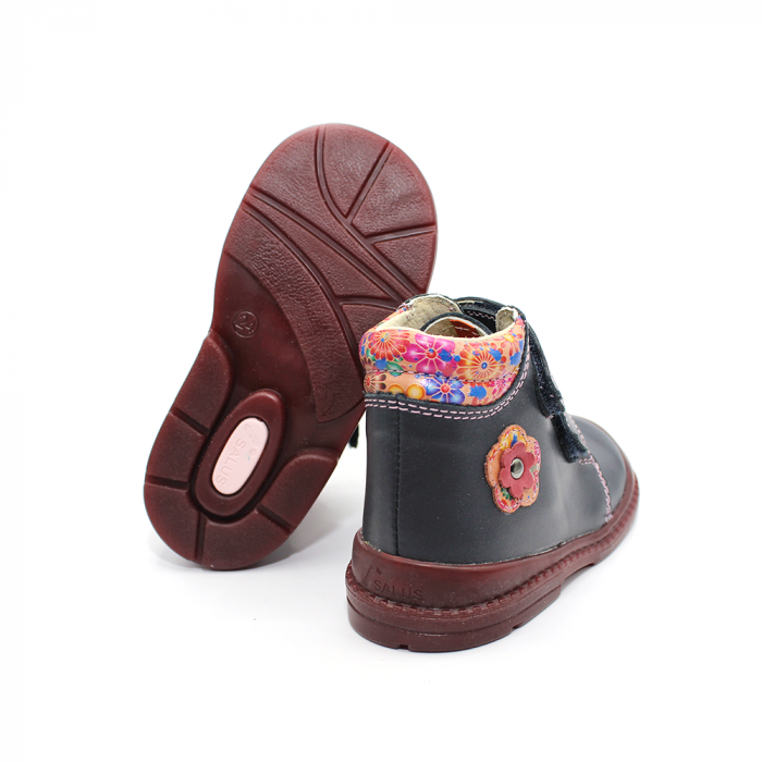 Pantofi supinați, Premium Flexi, pentru fete, model cu floare [4]