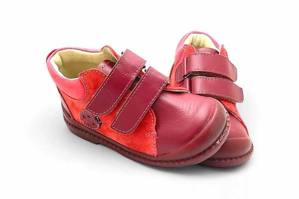 Pantofi supinați, Premium Flexi, pentru fete, model cu buburuză [3]