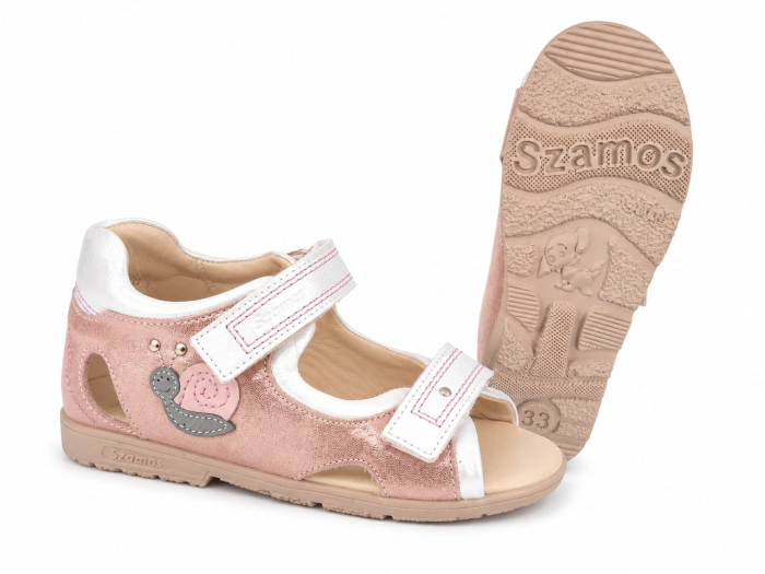 Sandale supinate, cu scai, pentru fete, model cu melc [2]