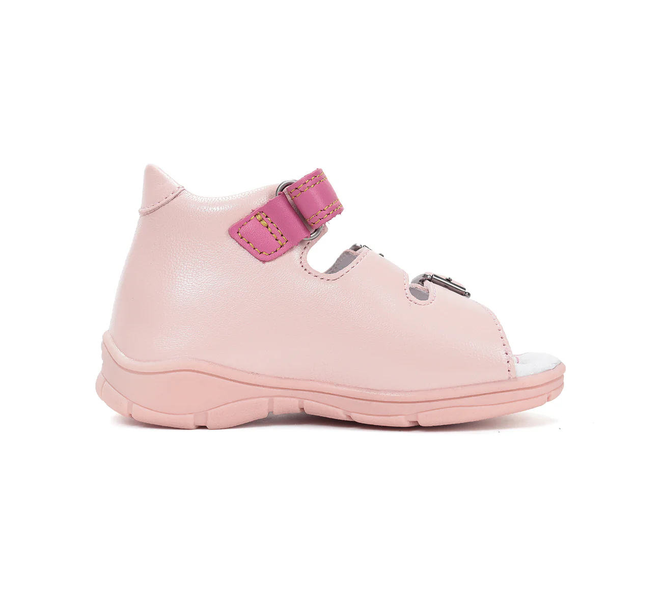 Sandale supinate, cu scai și cataramă, pentru fete, model cu palmier [3]